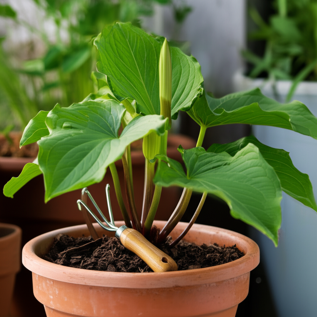 Jack-in-the-Pulpit container garden maintenance tips