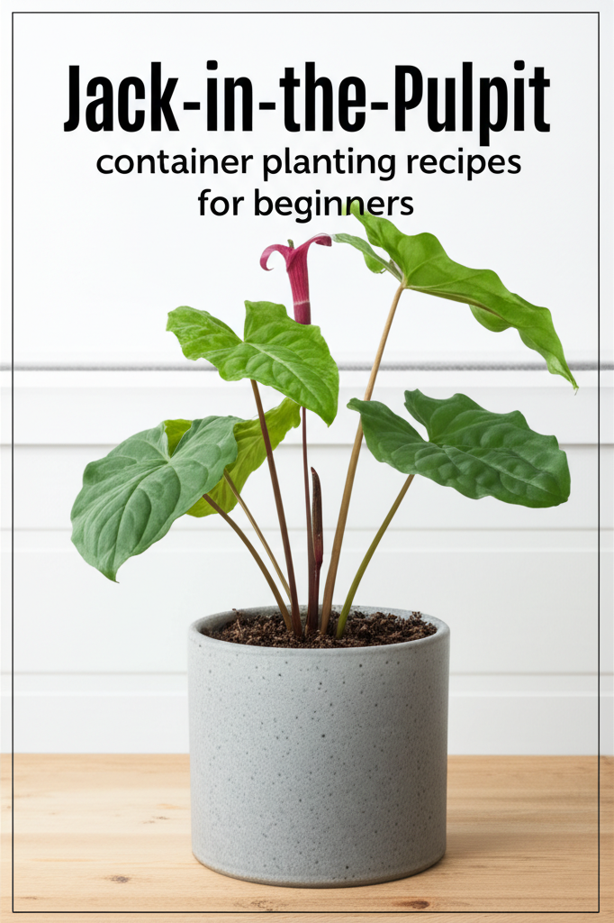 Jack-in-the-Pulpit container planting soil recipes for beginners