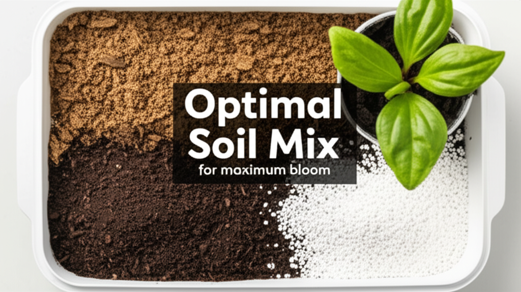 Jack-in-the-Pulpit container soil mix for maximum bloom