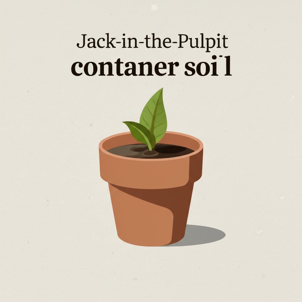 Jack-in-the-Pulpit container soil recommendations section visual