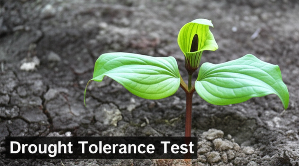 Jack-in-the-Pulpit drought tolerance testing