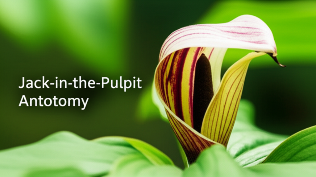 Jack-in-the-Pulpit flower anatomy and pollination techniques