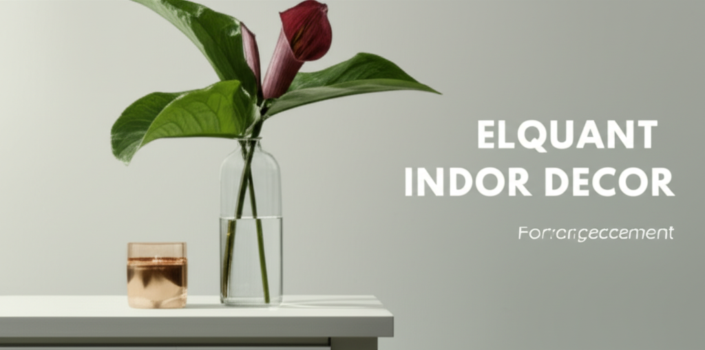 Jack-in-the-Pulpit flower arrangement for indoor decoration section visual