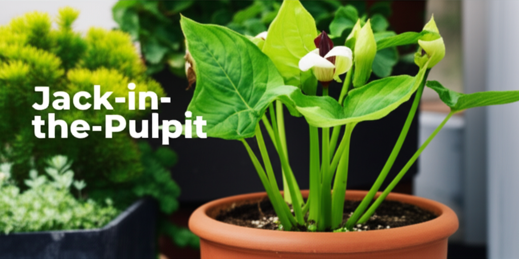 Jack-in-the-Pulpit flower care in container gardens section visual
