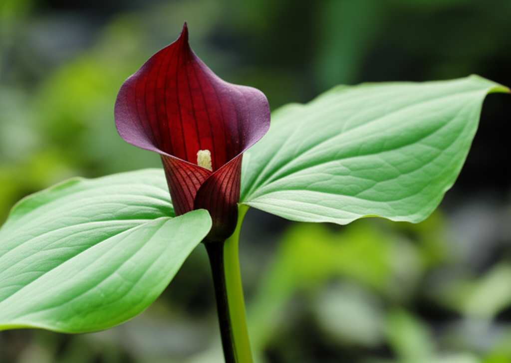 Jack-in-the-Pulpit flower color adaptation for different environments section visual