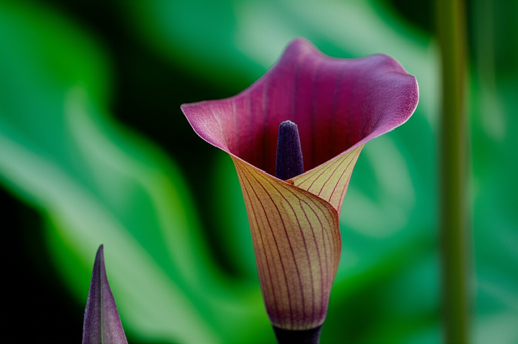 Jack-in-the-Pulpit flower color and texture combinations in design