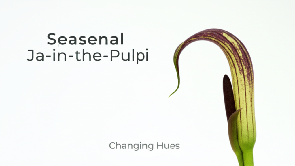 Jack-in-the-Pulpit flower color changes through seasons