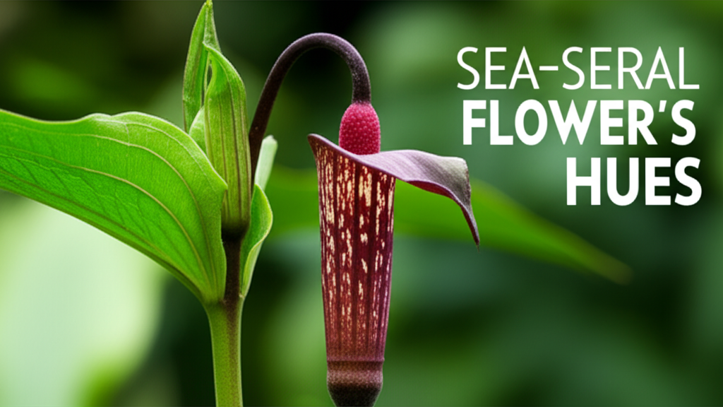 Jack-in-the-Pulpit flower color changes through seasons section visual