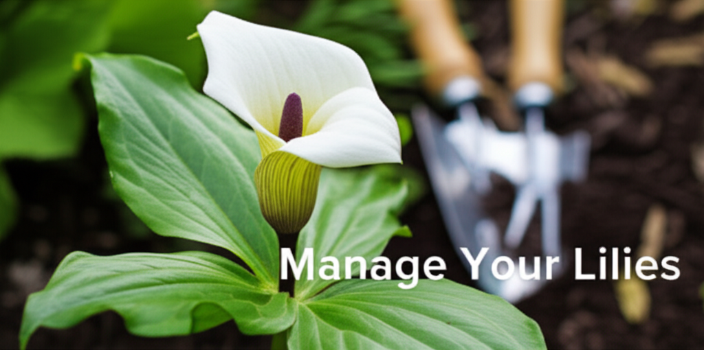 Jack-in-the-Pulpit flower display management for gardens