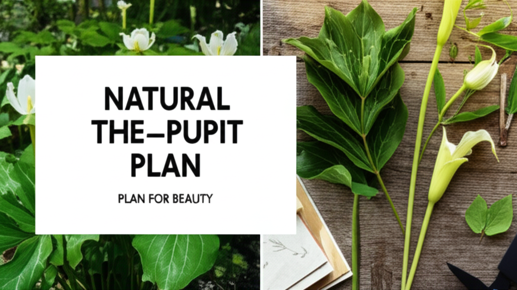 Jack-in-the-Pulpit flower display planning for natural aesthetics