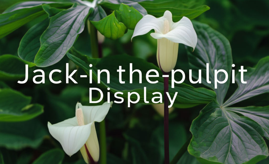 Jack-in-the-Pulpit flower display planning for seasonal gardens