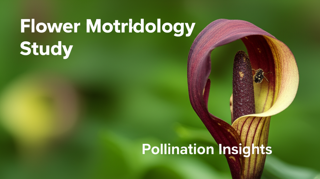 Jack-in-the-Pulpit flower morphology and pollination study section visual