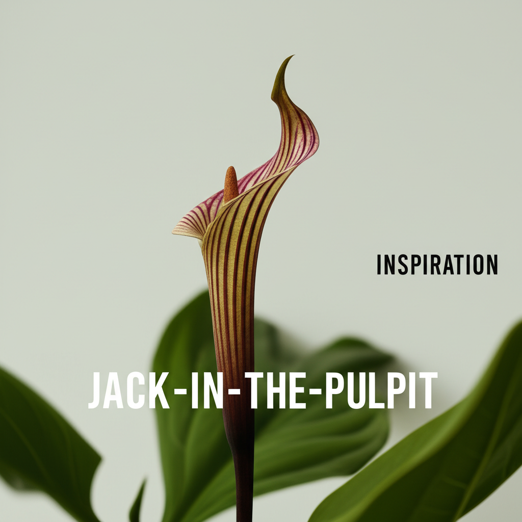 Jack-in-the-Pulpit flower shape and design inspiration