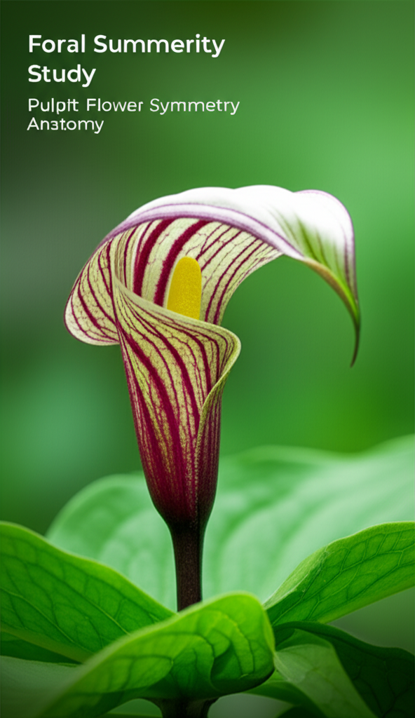 Jack-in-the-Pulpit flower symmetry and structure studies