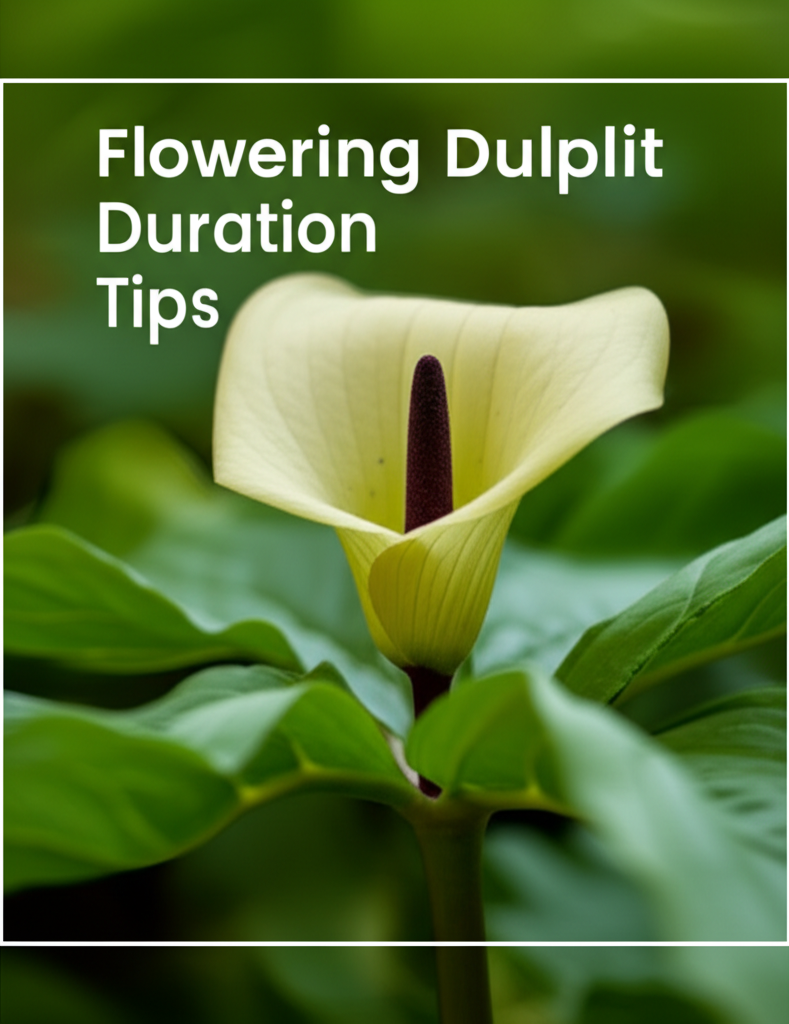 Jack-in-the-Pulpit flowering duration management section visual