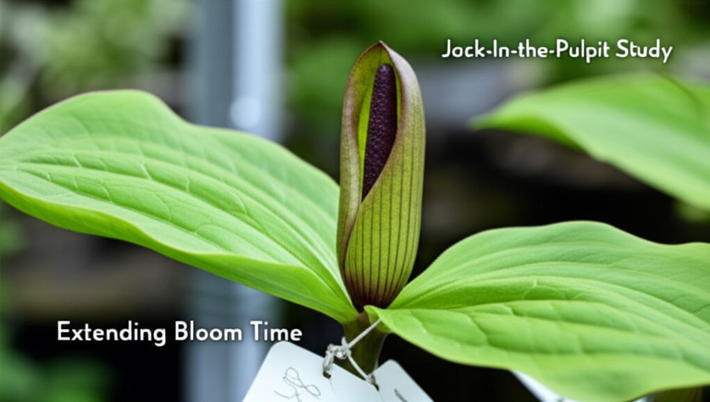 Jack-in-the-Pulpit flowering season extension experiments