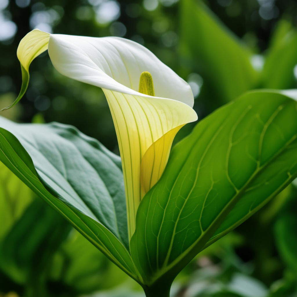 Jack-in-the-Pulpit flowering season extension techniques section visual