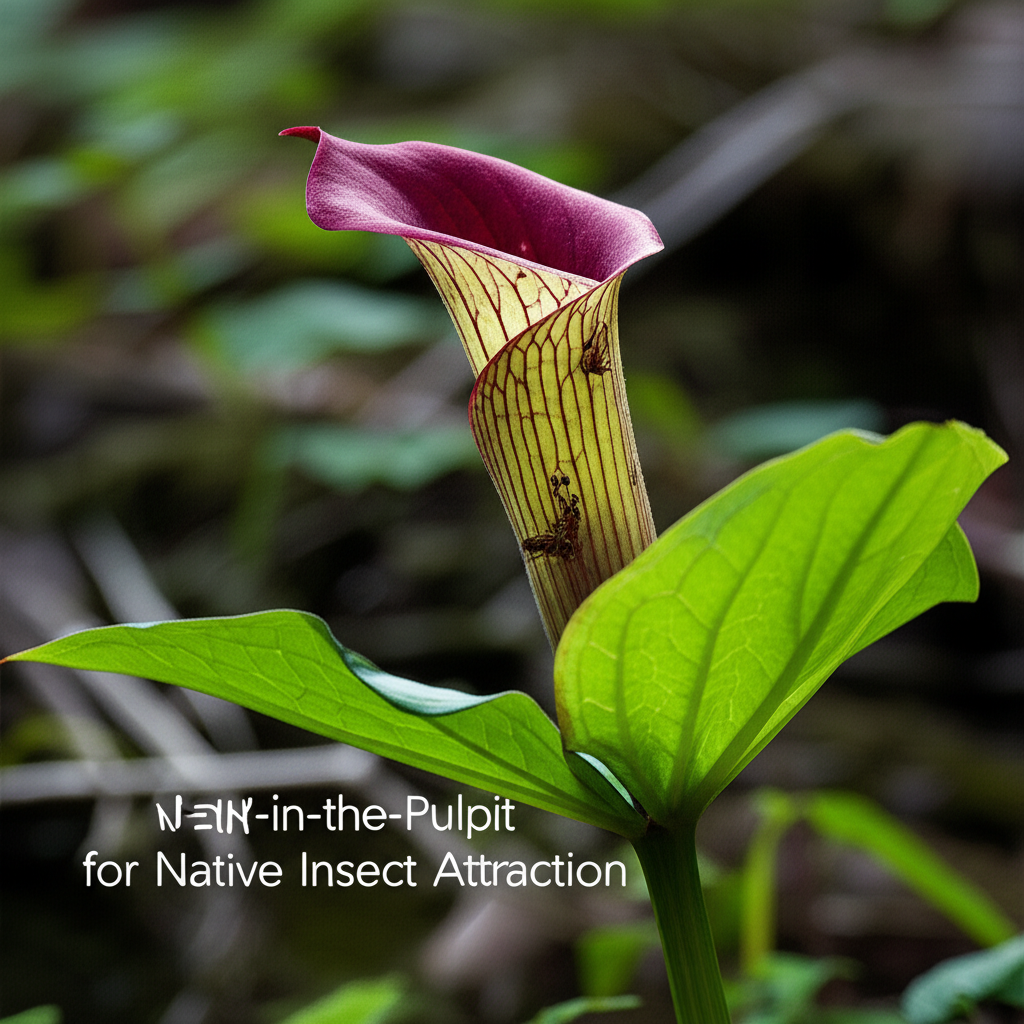 Jack-in-the-Pulpit for native insect attraction section visual