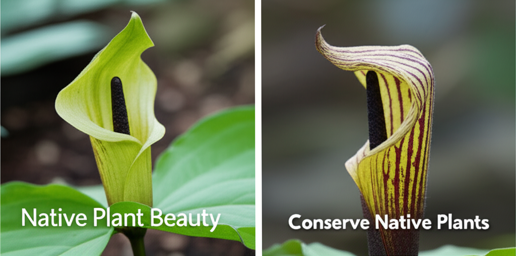 Jack-in-the-Pulpit for native plant conservation gardens