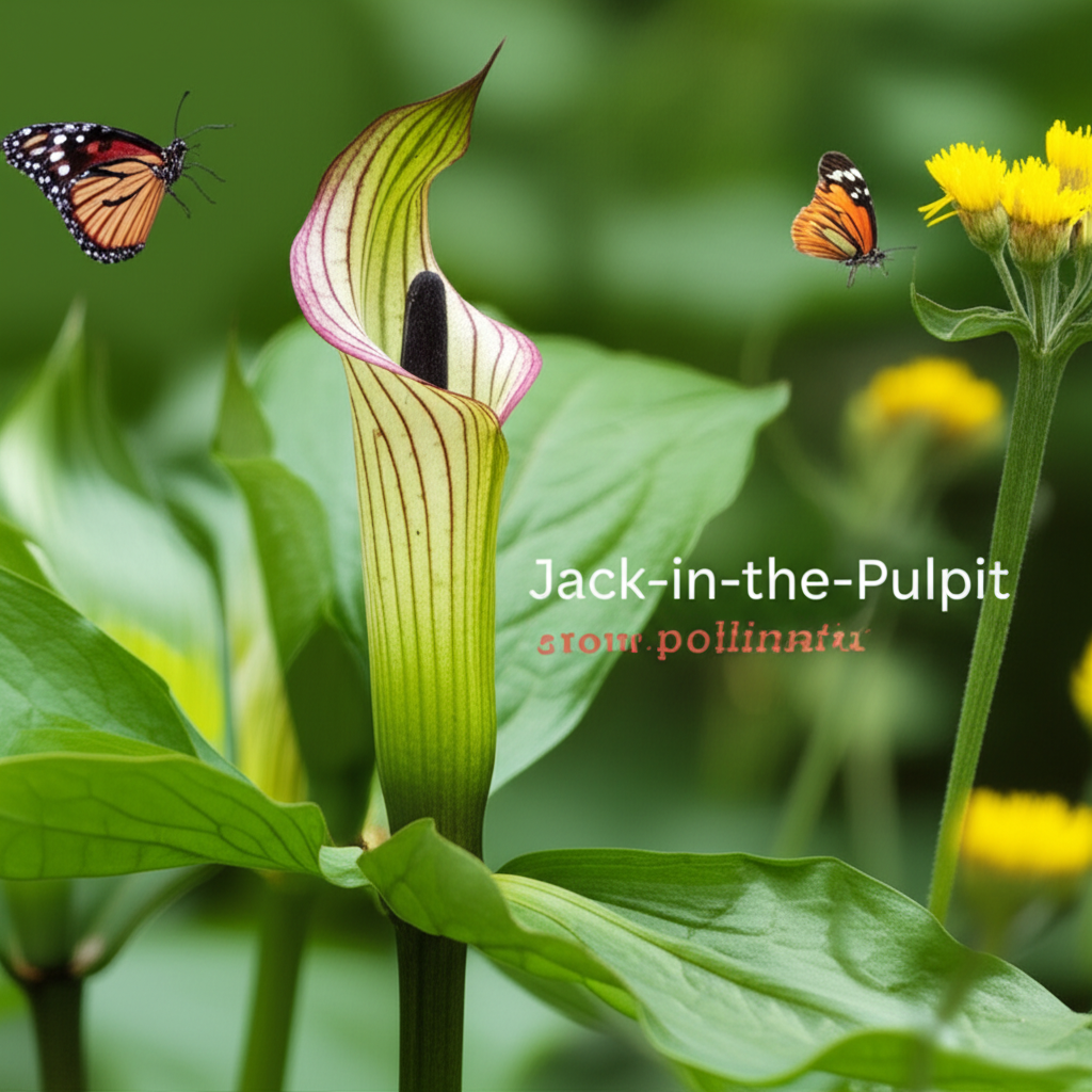 Jack-in-the-Pulpit for pollinator support gardens