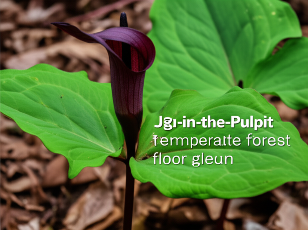 Jack-in-the-Pulpit for temperate forest floor gardens