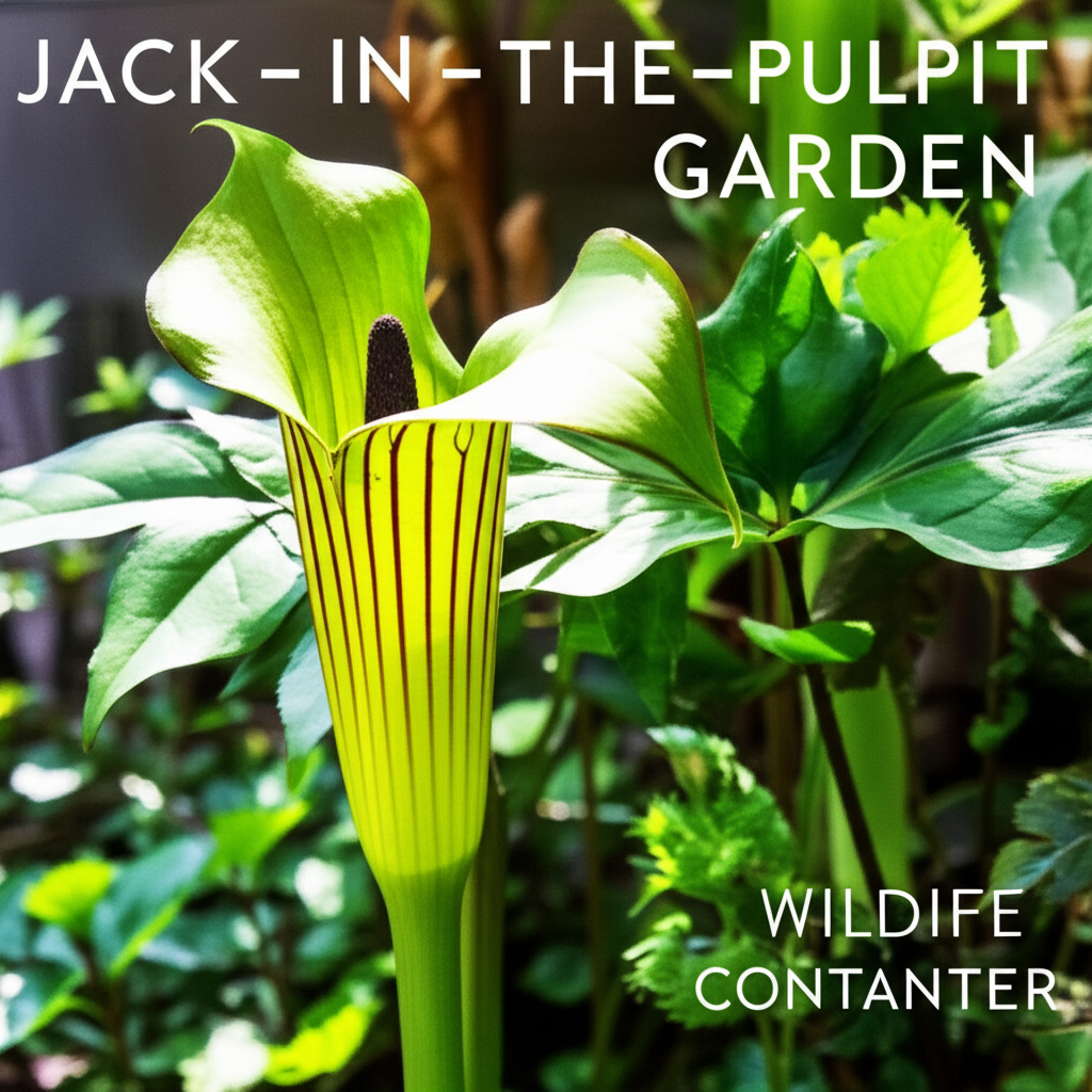 Jack-in-the-Pulpit for wildlife-friendly container gardens