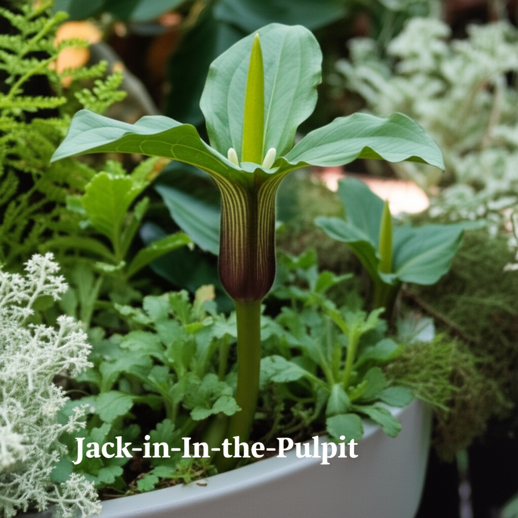 Jack-in-the-Pulpit for wildlife-friendly container planting