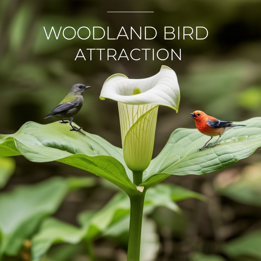 Jack-in-the-Pulpit for woodland bird attraction section visual