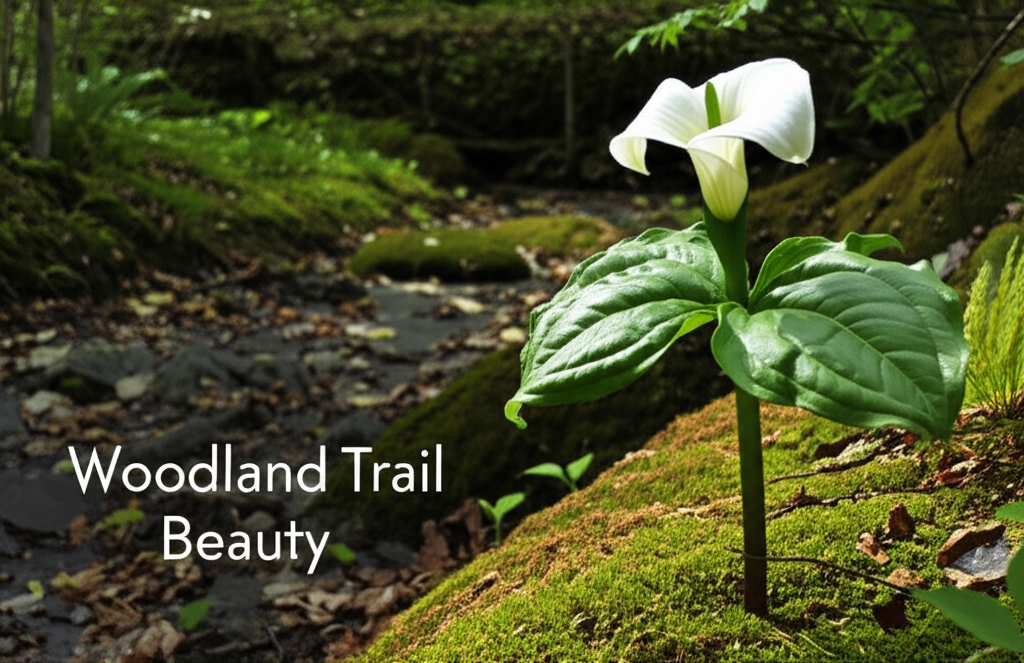 Jack-in-the-Pulpit for woodland trail landscaping