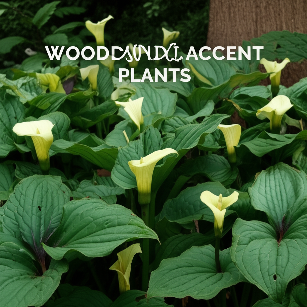 Jack-in-the-Pulpit garden design for woodland effect section visual