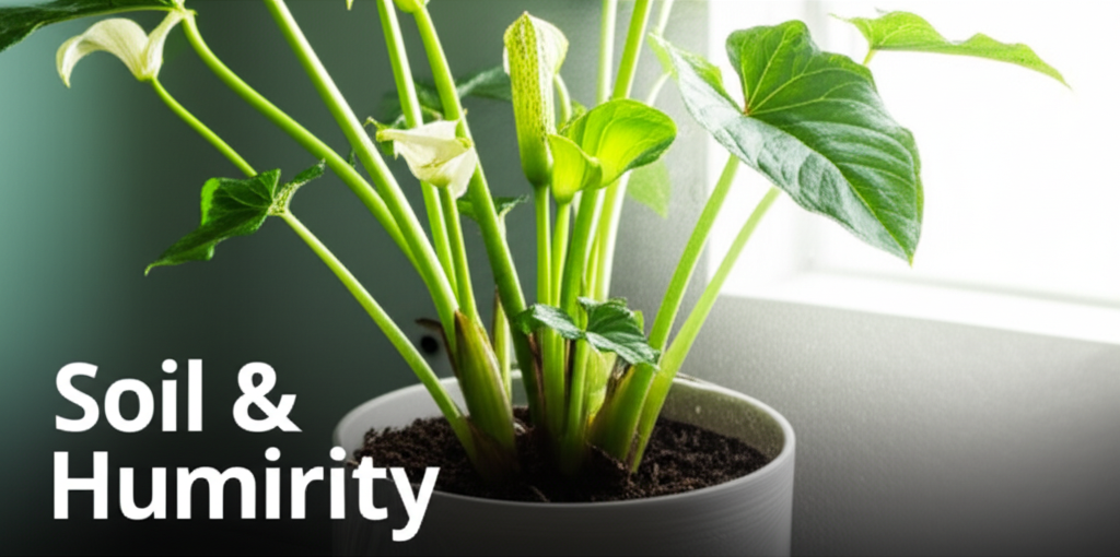 Jack-in-the-Pulpit indoor gardening soil and humidity management