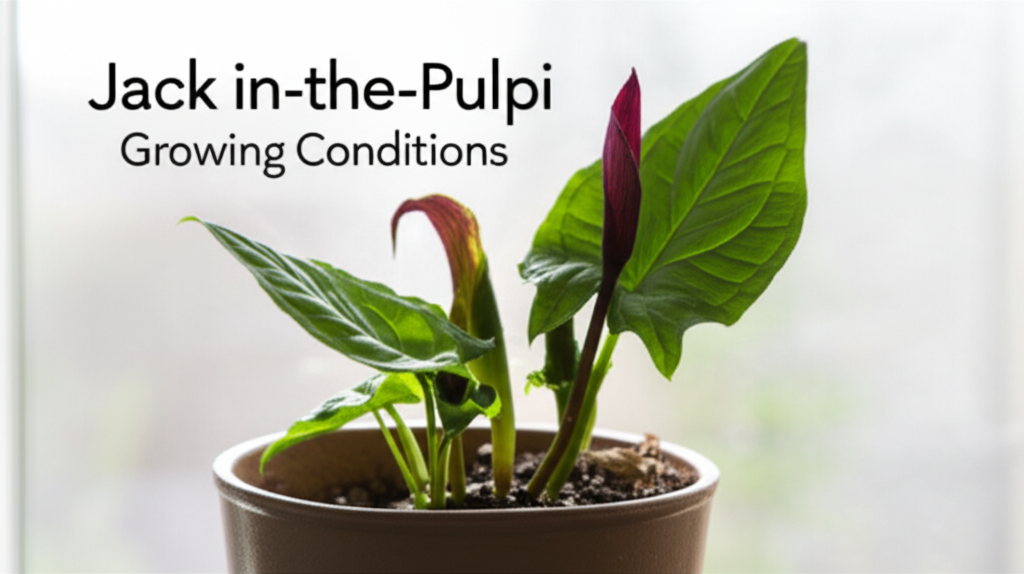 Jack-in-the-Pulpit indoor growing conditions optimization section visual