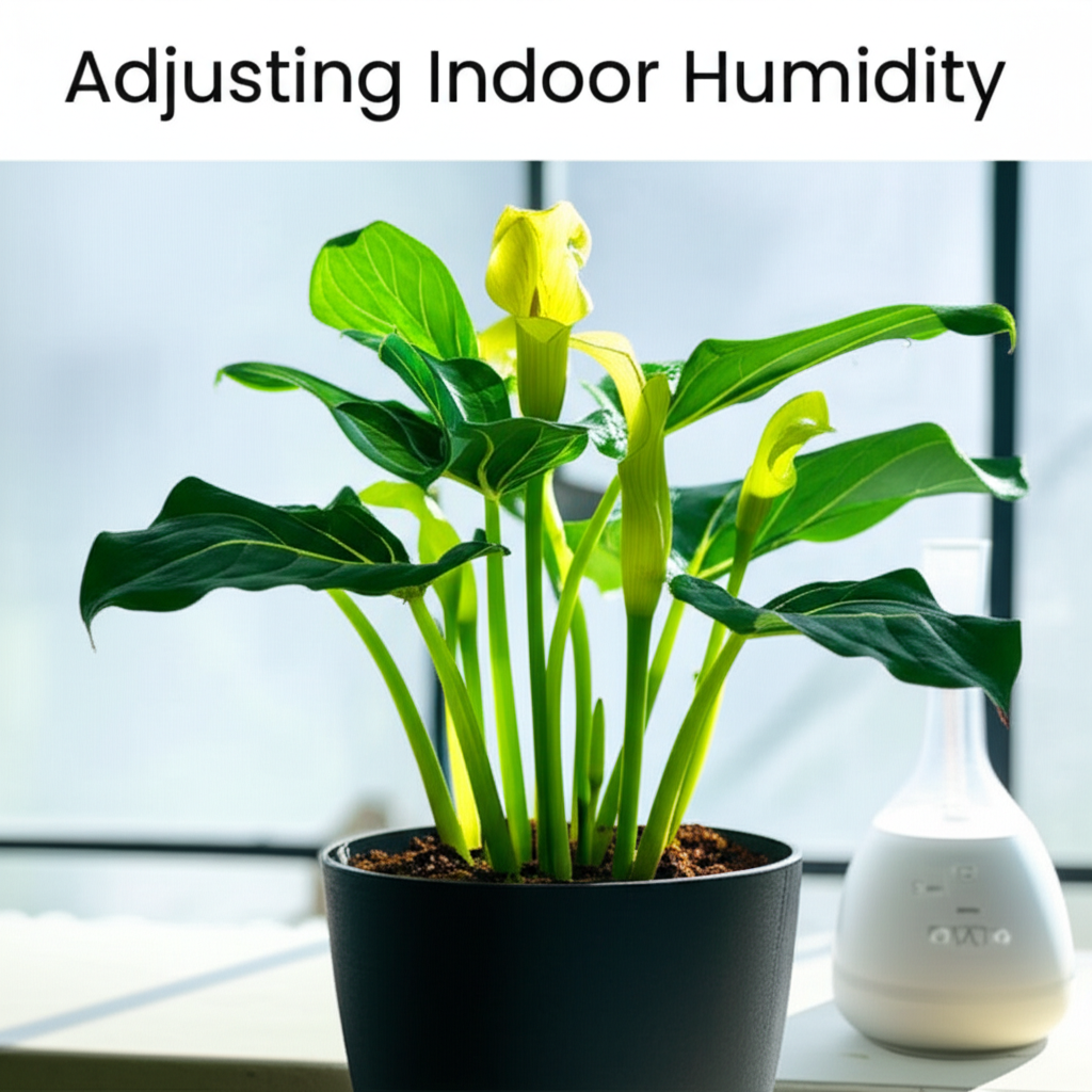 Jack-in-the-Pulpit indoor humidity adjustments section visual