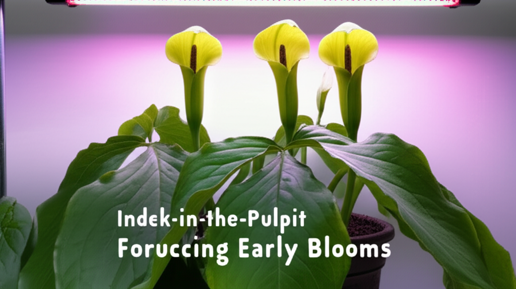 Jack-in-the-Pulpit indoor lighting experiments for flowering