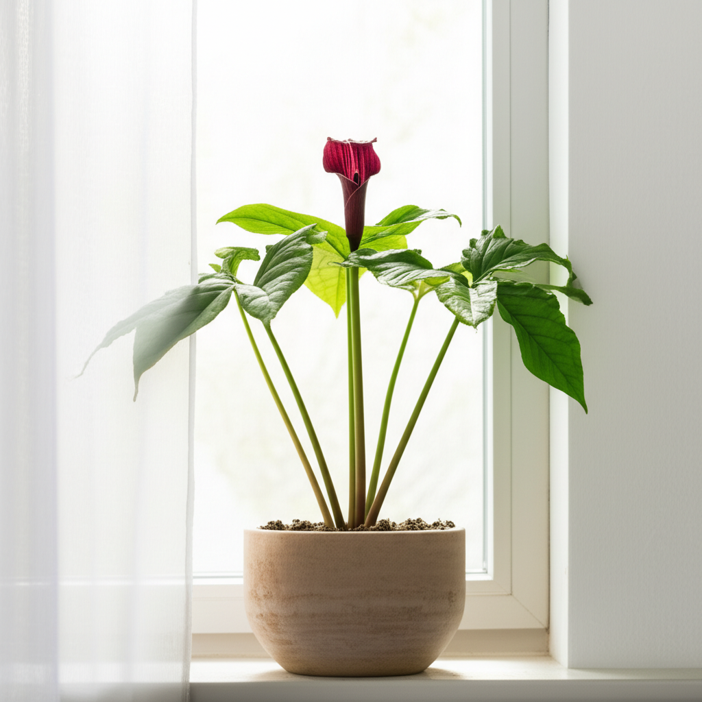 Jack-in-the-Pulpit indoor planting seasonal care tips section visual