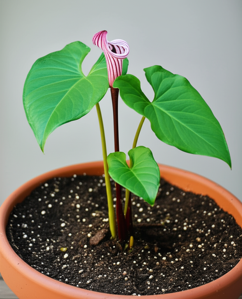 Jack-in-the-Pulpit indoor shade garden soil management section visual