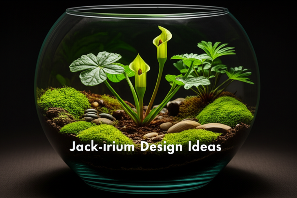 Jack-in-the-Pulpit indoor terrarium design ideas