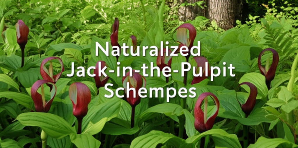 Jack-in-the-Pulpit naturalized garden planting schemes