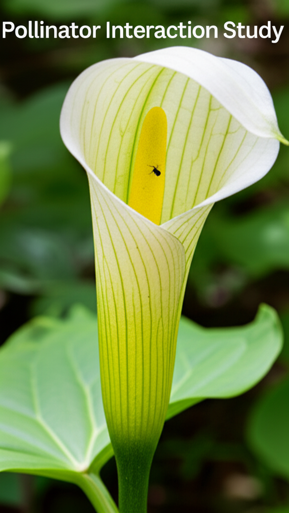 Jack-in-the-Pulpit pollinator interaction studies section visual