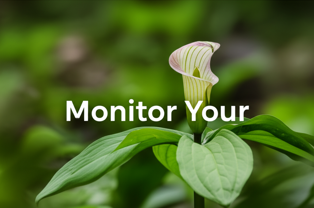 Jack-in-the-Pulpit propagation and flowering monitoring tips section visual
