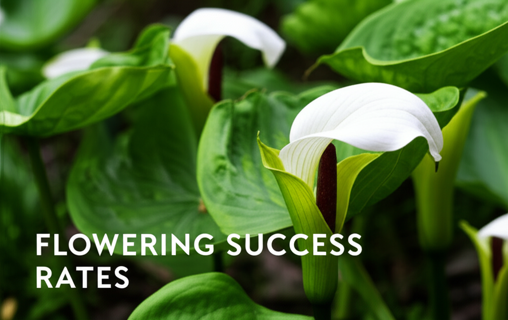 Jack-in-the-Pulpit propagation and flowering success rates section visual