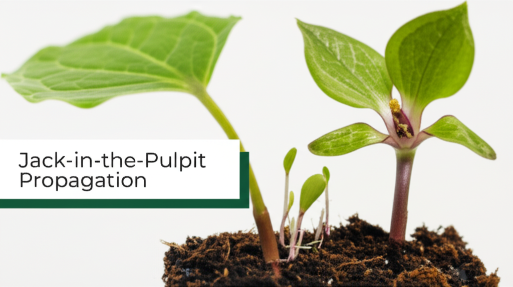 Jack-in-the-Pulpit propagation for botanical study section visual