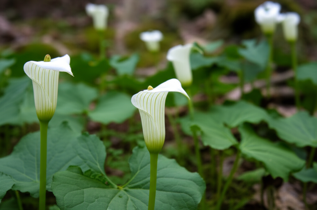 Jack-in-the-Pulpit propagation for ecological restoration projects section visual