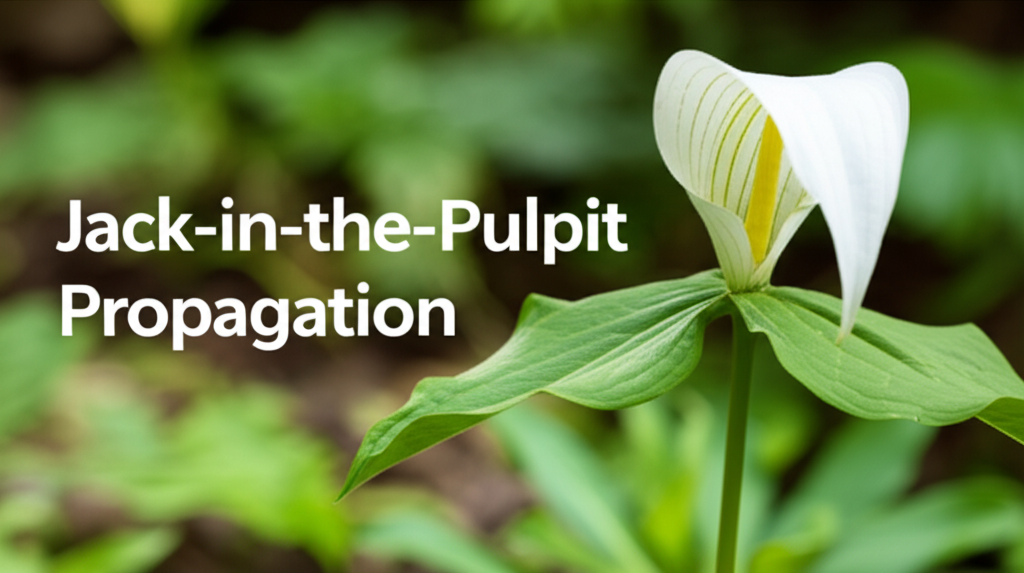 Jack-in-the-Pulpit propagation for educational and research purposes section visual