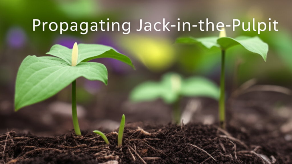 Jack-in-the-Pulpit propagation for educational garden projects section visual