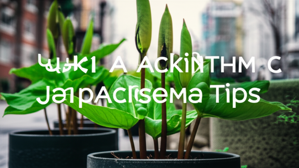 Jack-in-the-Pulpit propagation for urban gardens section visual