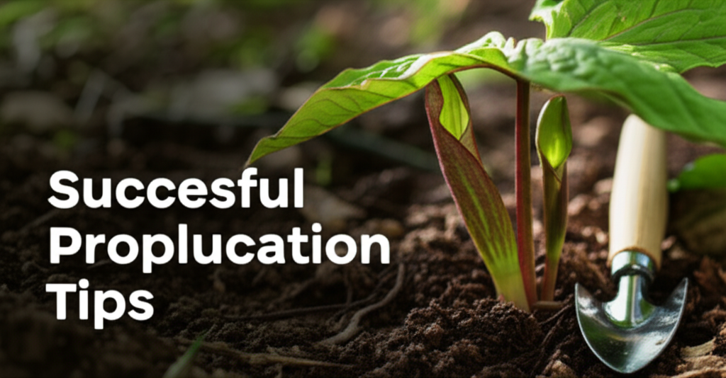 Jack-in-the-Pulpit propagation success monitoring and tips