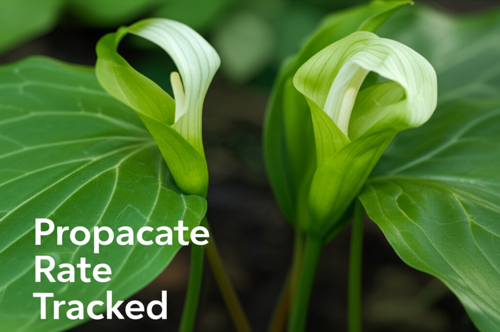 Jack-in-the-Pulpit propagation success rate tracking