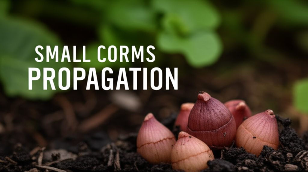 Jack-in-the-Pulpit propagation techniques for small corms section visual