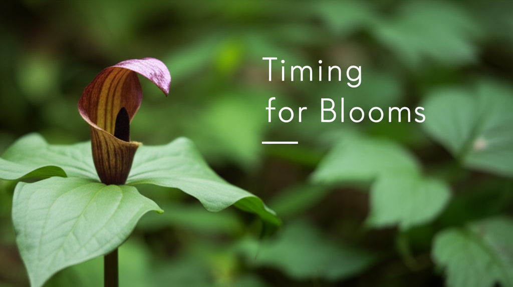 Jack-in-the-Pulpit propagation timing for flower maximization